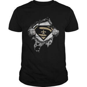Superman New Orlean Saints Inside Me Shirt
